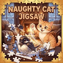 play Naughty Cat Jigsaw 
